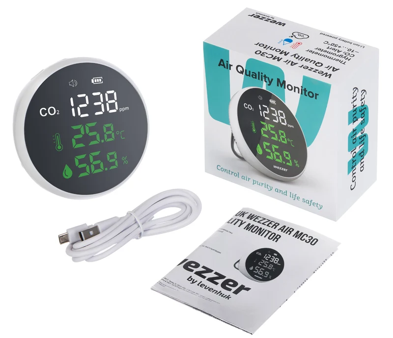 Medidor de la calidad del aire Levenhuk Wezzer Air MC30