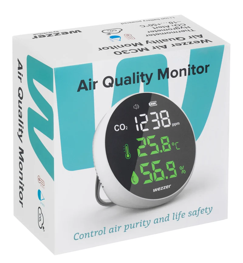 Medidor de la calidad del aire Levenhuk Wezzer Air MC30