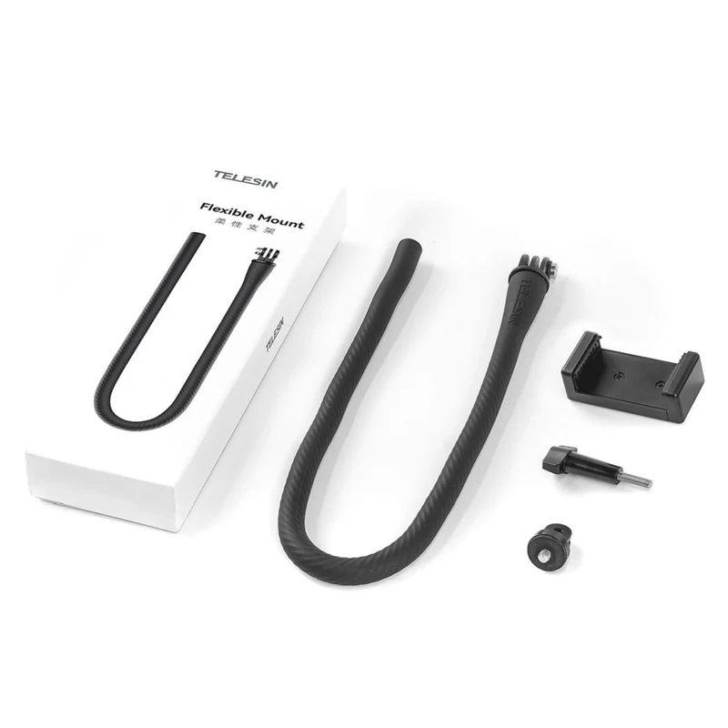 Telesin Bras flexible pour GoPro & smartphone avec support téléphone