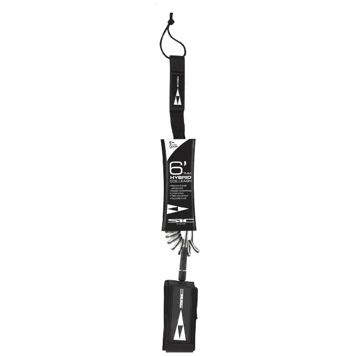 SIC SUP Leash Hybrid Coil-Straight 6'