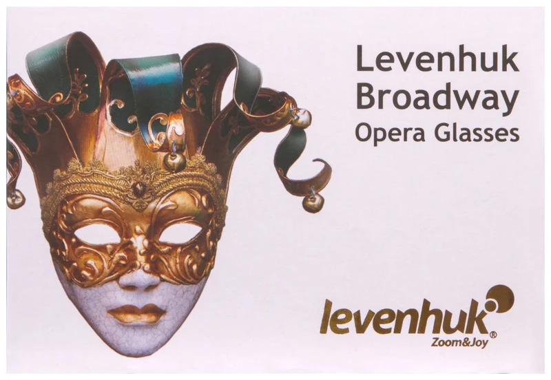 Prismáticos para ópera Levenhuk Broadway 325F (con luz LED y cadena) Blanco