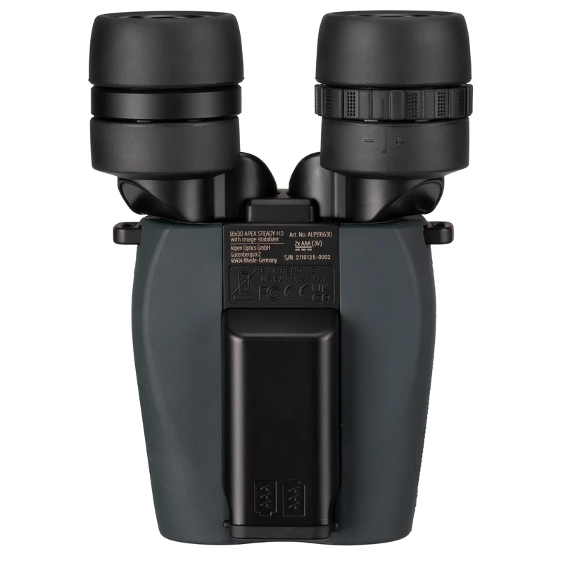 ALPEN OPTICS Apex Steady HD 16x30 Prismáticos con estabilizador de imagen