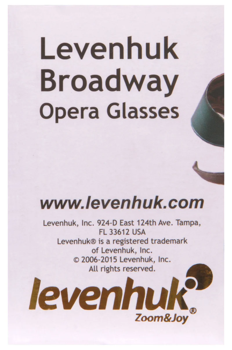 Prismáticos para ópera Levenhuk Broadway 325F (con luz LED y cadena) Gris