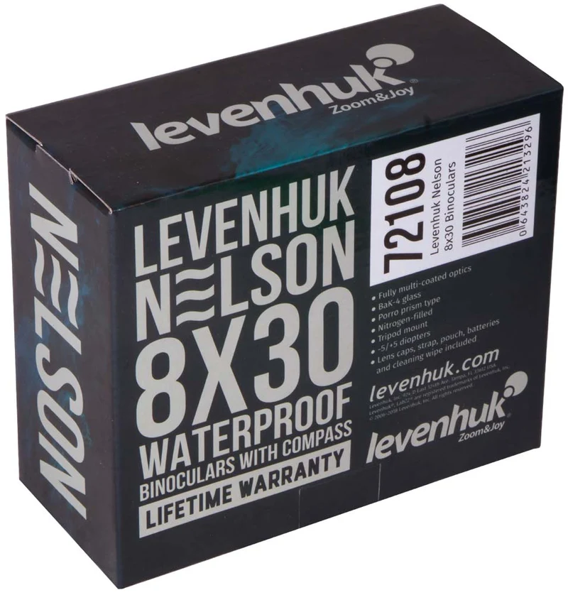 Prismáticos Levenhuk Nelson 8x30