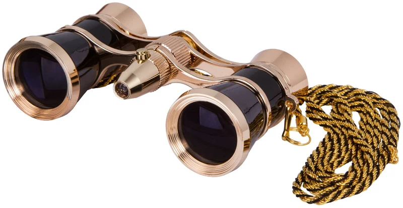 Prismáticos para ópera Levenhuk Broadway 325F (con luz LED y cadena) Negro