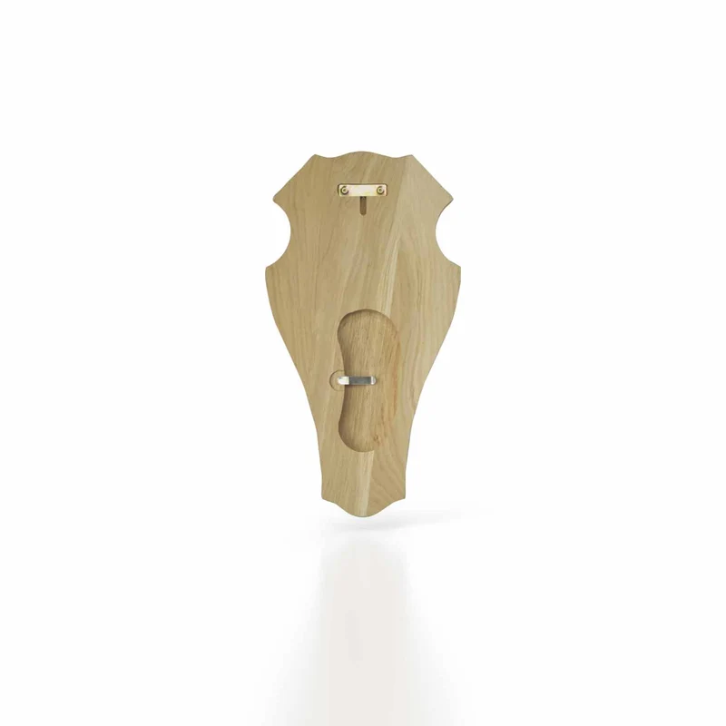 Hirschschild Eiche 1 - 36x20 cm Dunkel