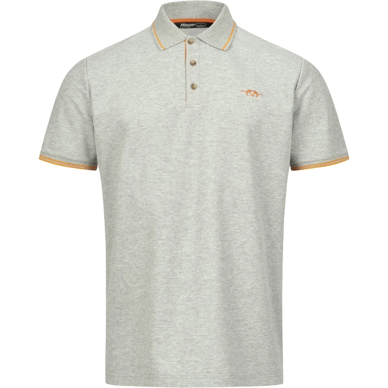 Blaser Polo Shirt 22 Herren, grau mélange