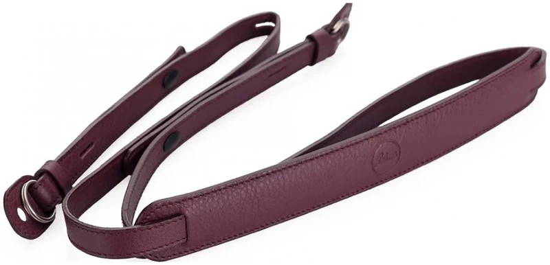Leica Dragonne Cuir Vachette Pleine Fleur Violet Mûre