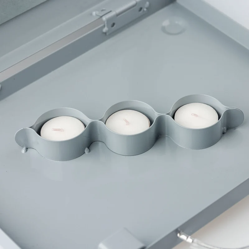 EUROHUNT Teelichtheizer Silber