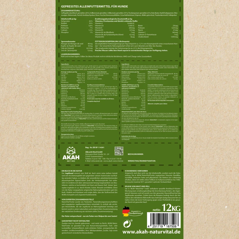 AKAH NaturVital® PREMIUM Hundefutter