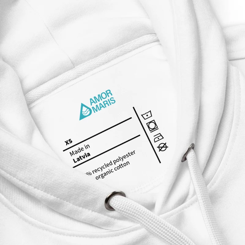 Life is a Wave - Hochwertiger Öko Kapuzenpullover (Unisex)