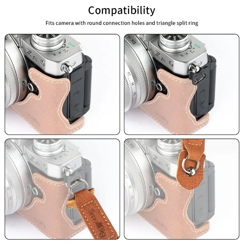 SmallRig Sangle de cou pour appareil photo en cuir 3485