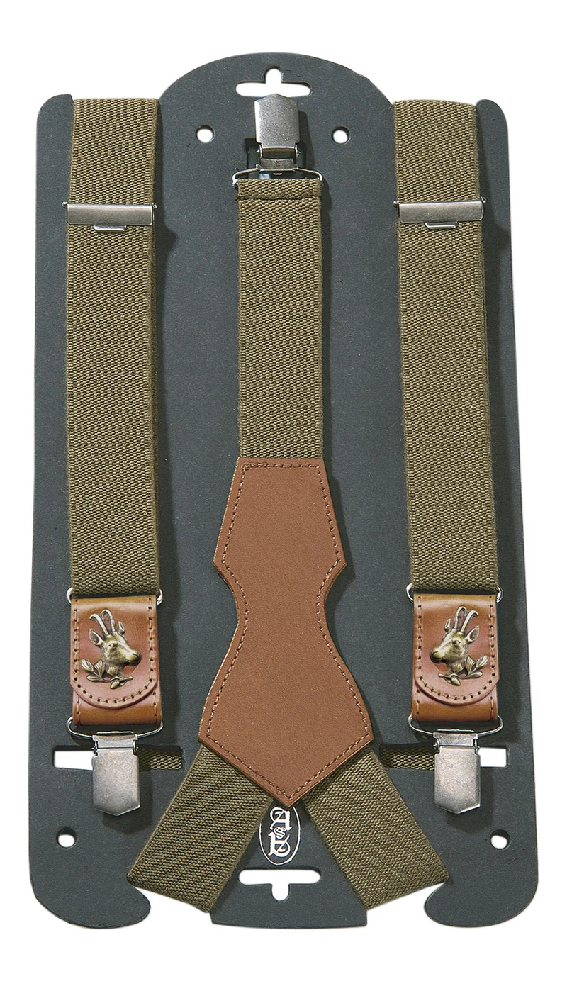 Hosenträger aus Leder Gams