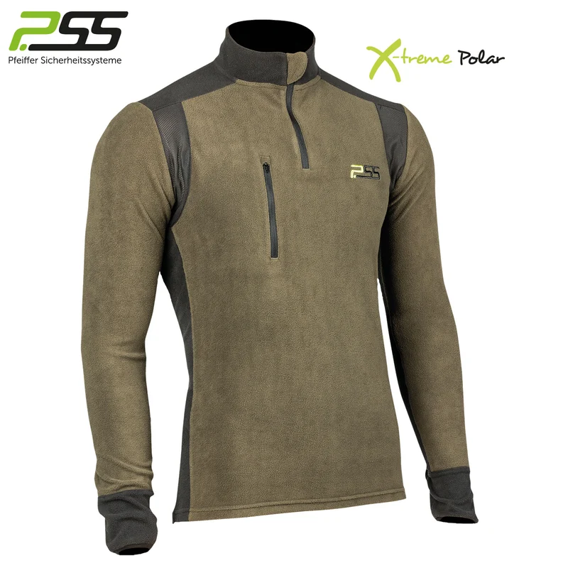 PSS X-treme Polar Fleeceshirt grün/schwarz