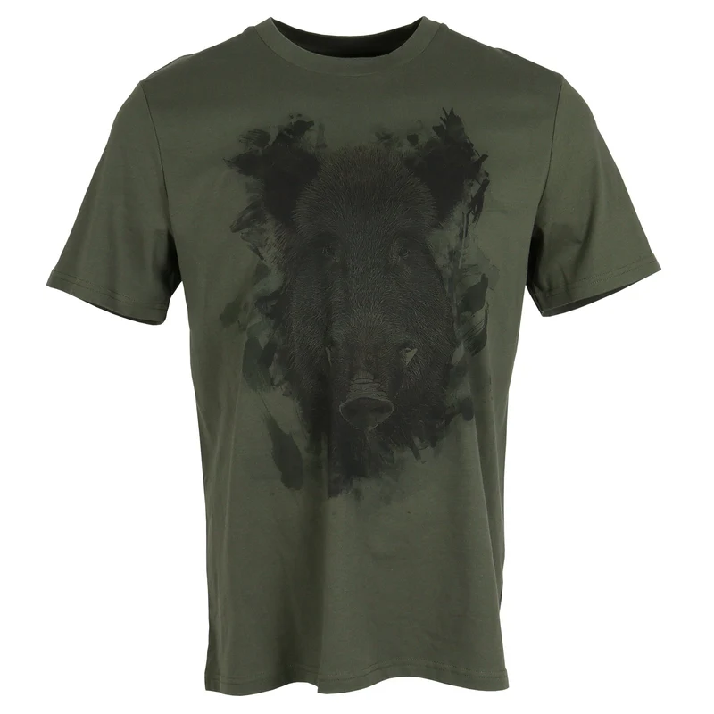 ALMTRACHT T-Shirt Wildsau, oliv