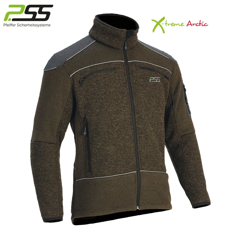 PSS X-treme Arctic Faserstrickjacke grün/melange