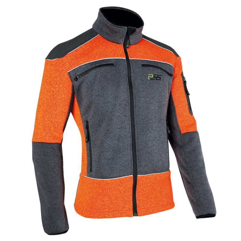 PSS X-treme Arctic Faserstrickjacke grau/orange