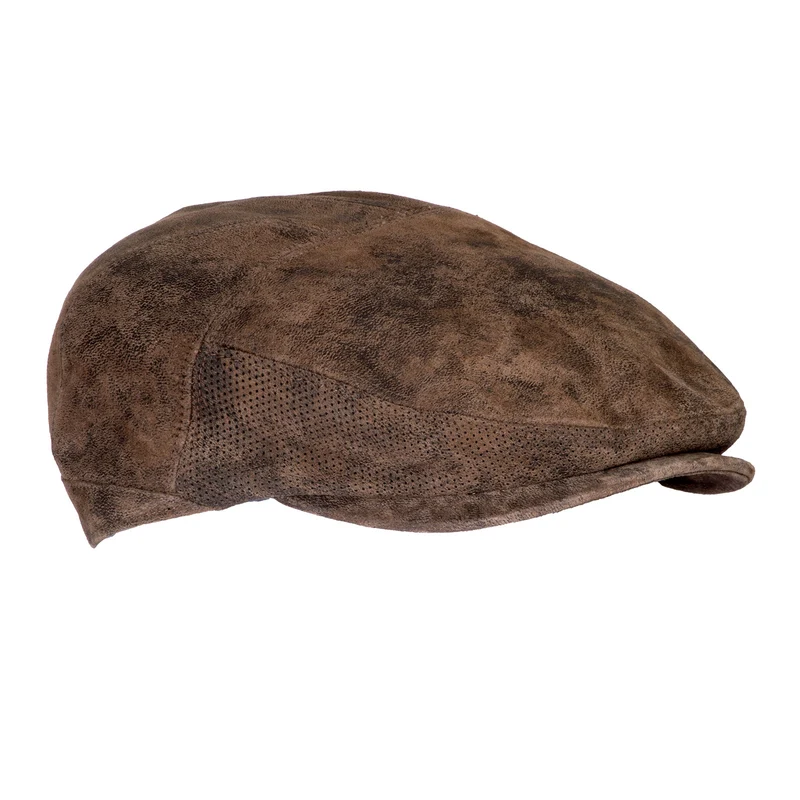 Flatcap Herren Leder