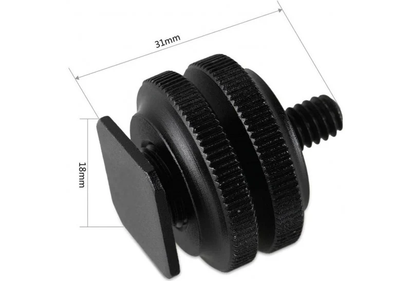 SmallRig 1631 814 Adaptateur sabot avec filetage de 3/8 " à 1/4 " 2 pcs