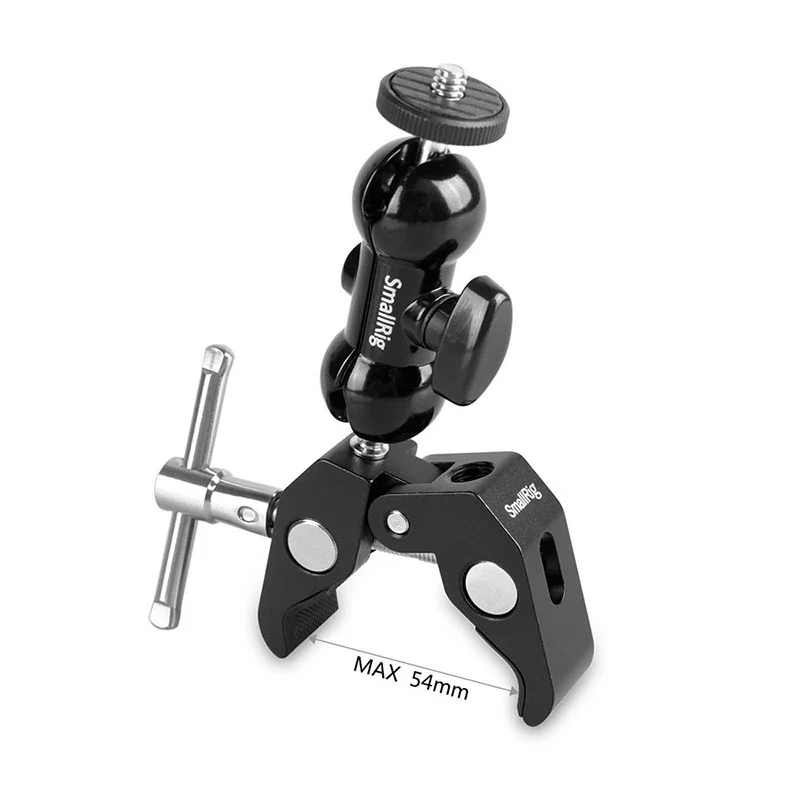 SmallRig 1138 Cool-Ballhead-V4 Double Rotule Multifonction + Pince + Vis 1/4"