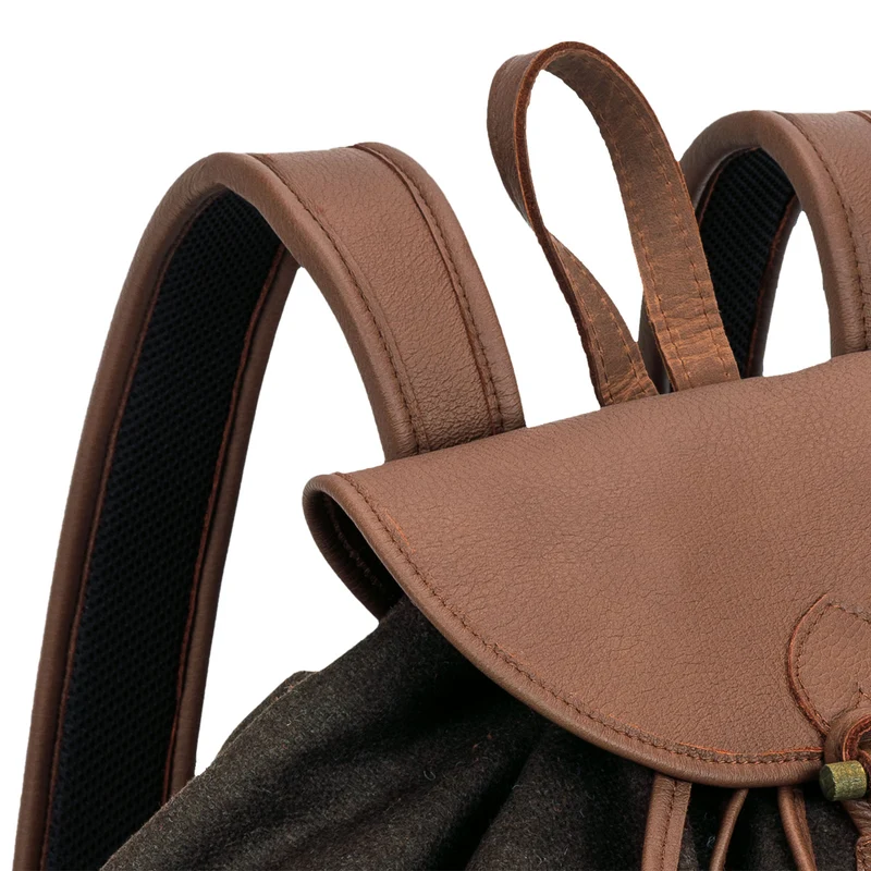 AKAH Rucksack "Loden de Luxe" mit Elch-Leder