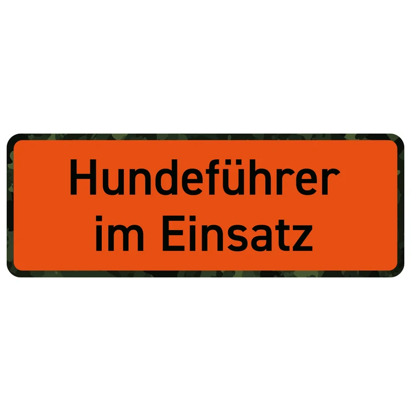 Magnetschild "Hundeführer im Einsatz"
