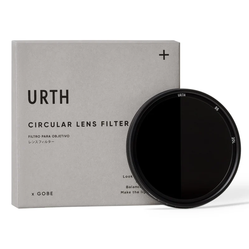 Urth 55mm ND8 128 (3 7 Stop) Filtre à lentille à densité neutre variable (Plus+)