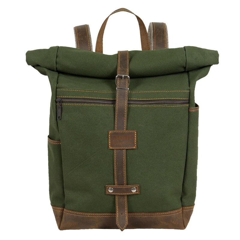 AKAH Rolltop-Rucksack aus Canvas