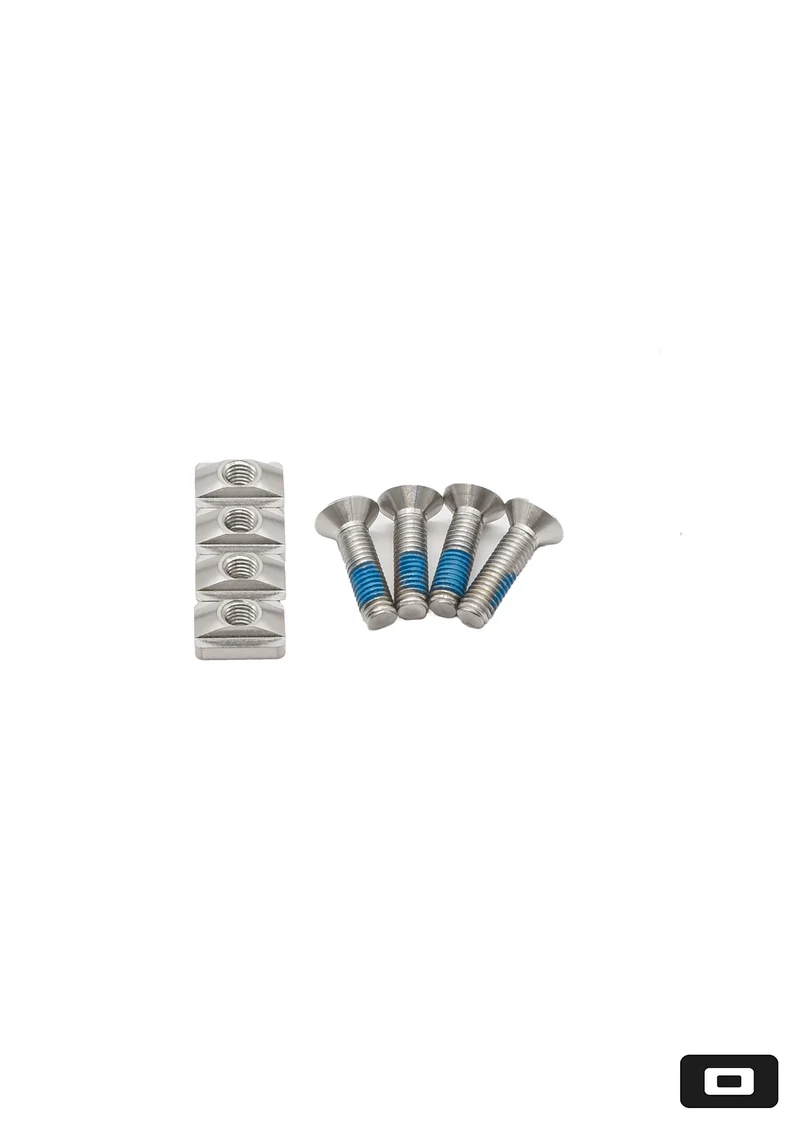 Foil Mastbase Slot Nut + Screw Set