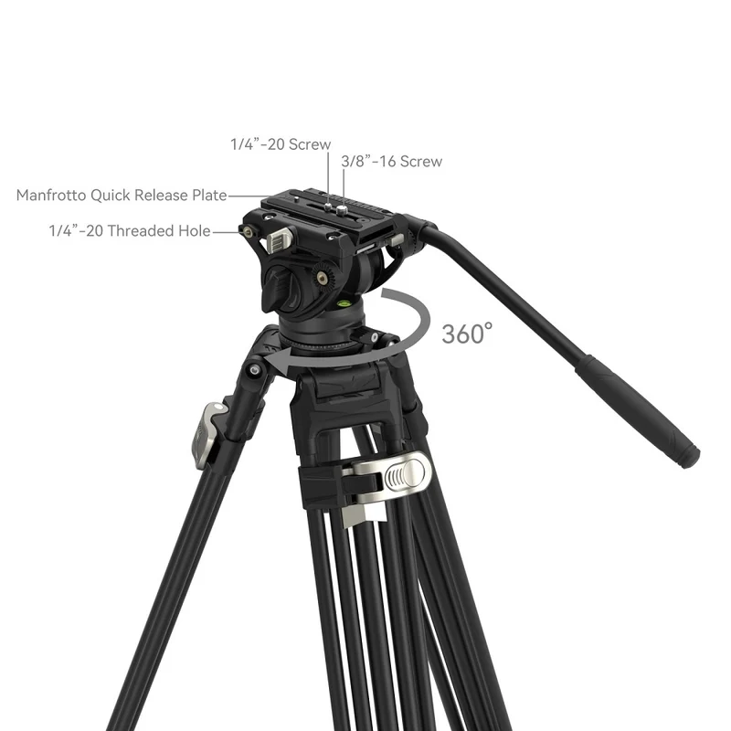 SmallRig 4163 FreeBlazer Kit trépied robuste en alliage d'aluminium AD-80