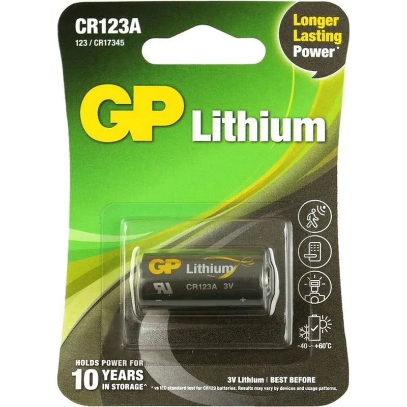 GP Pile au lithium CR123A 1 pièce