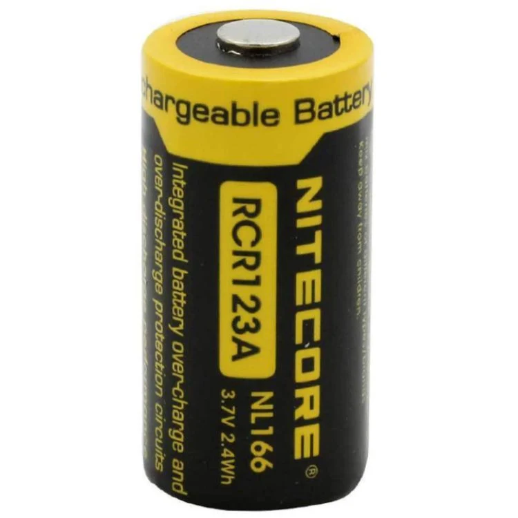 Nitecore 16340 RCR123A (NL166.650m Batterie Ah)