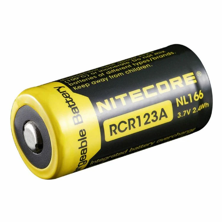 Nitecore 16340 RCR123A (NL166.650m Batterie Ah)