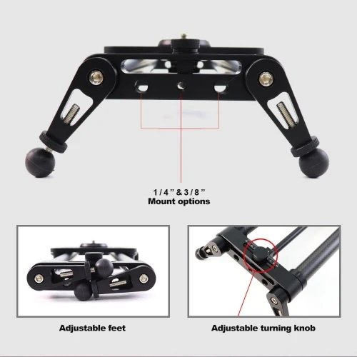 Konova P1 100cm Carbon Appareil photo Slider (w/ KMS-S3) OUTLET
