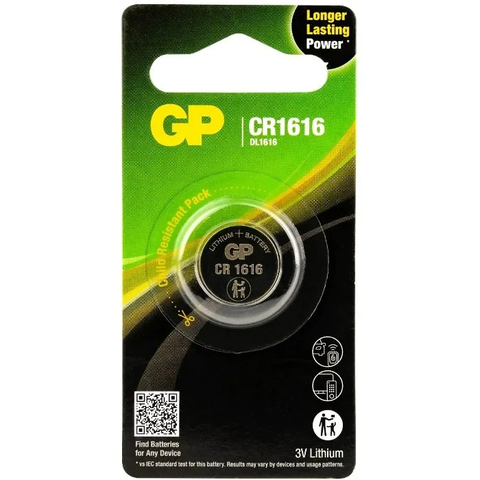 GP CR1616 1 pièce