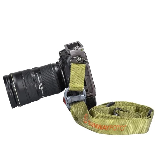 Sunwayfoto Sangle pour appareil photo Vert olive STR-01-G