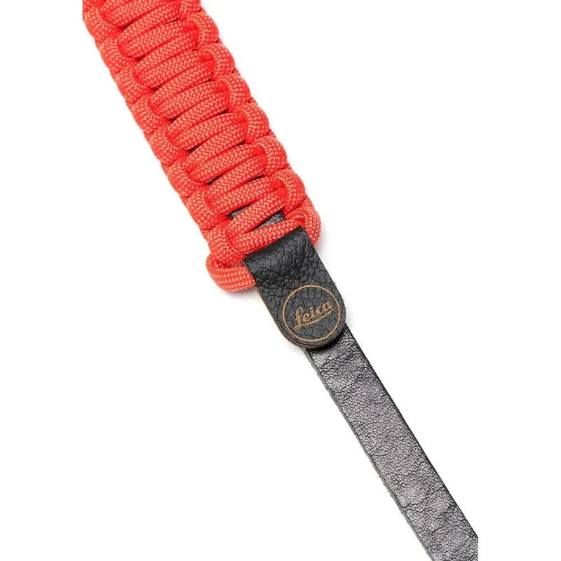 Leica 18897 Sangle en paracorde fabriquée par COOPH noir/rouge 100 cm