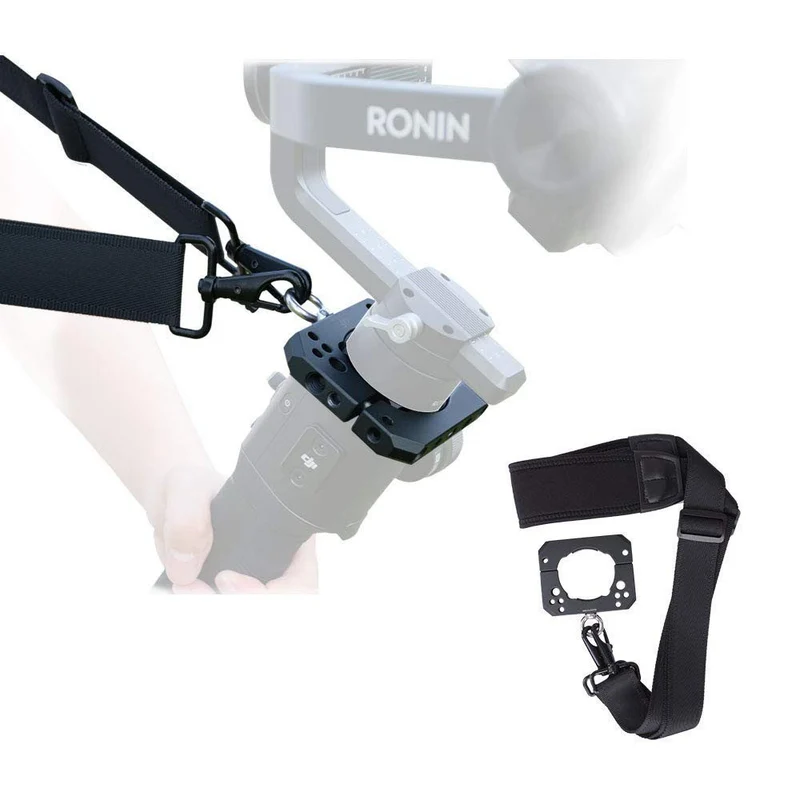 Caruba Sangle de Libération de Poids + Pince Ronin S avec Vis 1/4 3/8 pour le Montage du Microphone / LED, Etc.