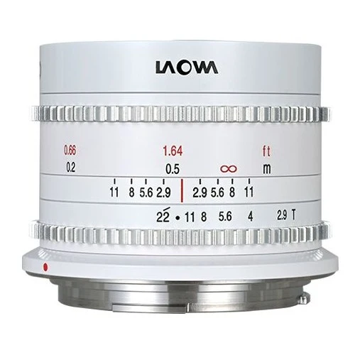 Laowa 9mm T2.9 Zero-D Cine Objectif Blanc - Canon RF