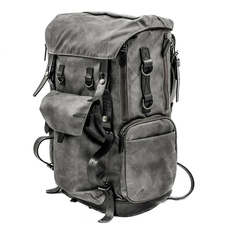 Wotancraft Commander Sac à dos Gris Vintage