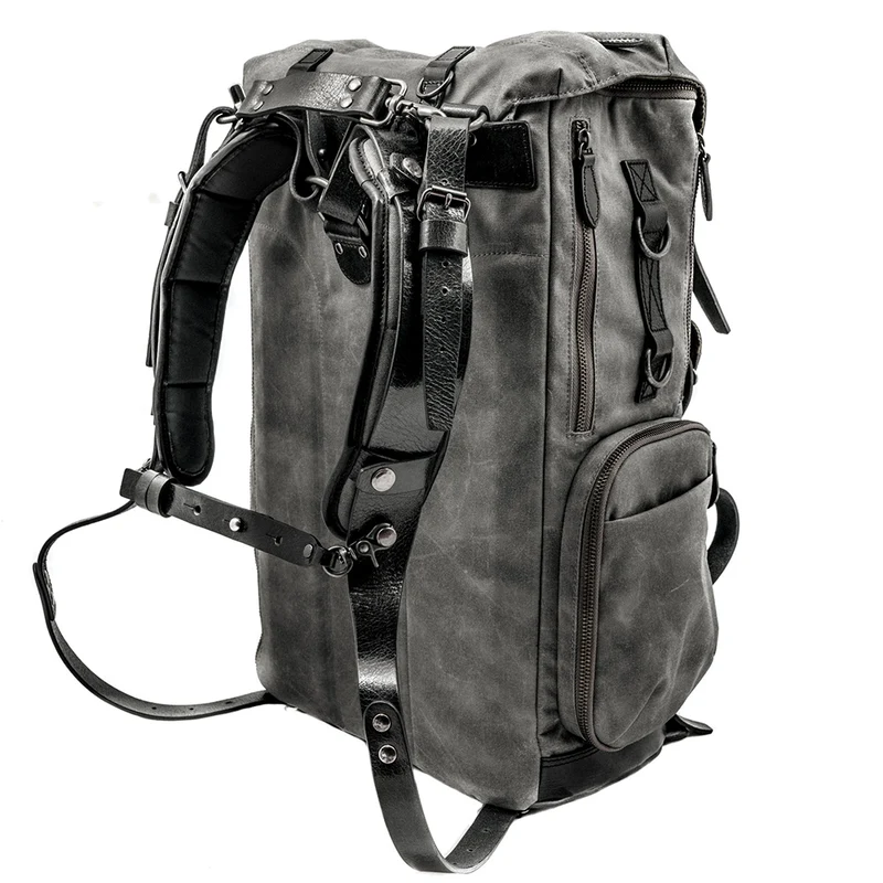 Wotancraft Commander Sac à dos Gris Vintage