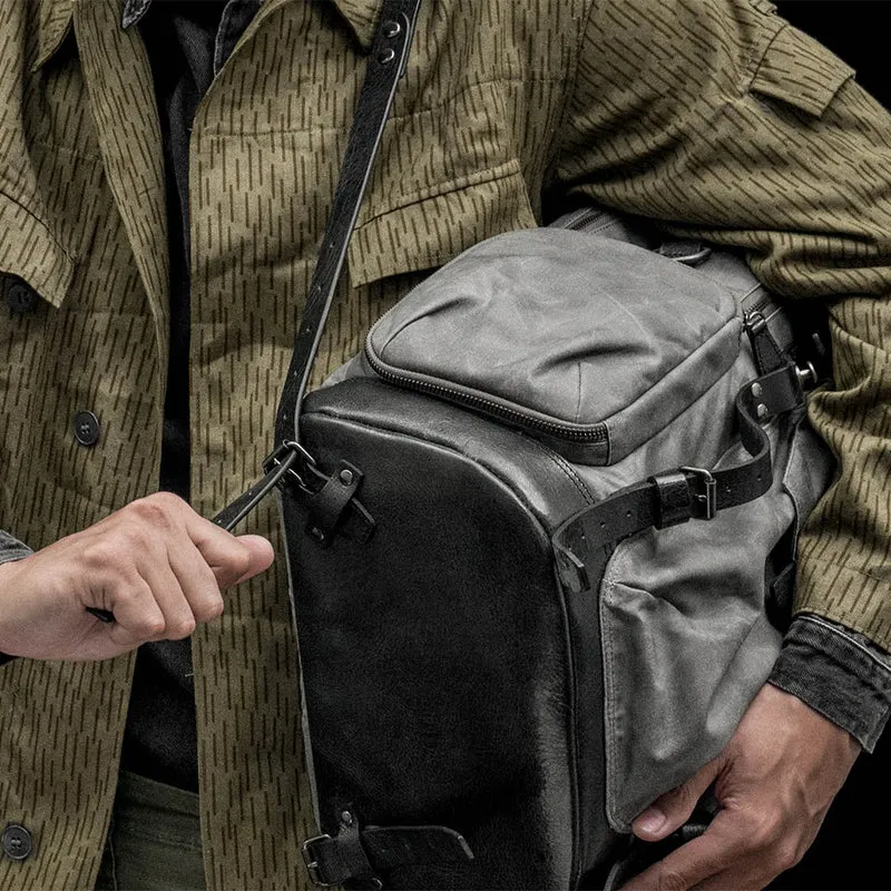Wotancraft Commander Sac à dos Gris Vintage