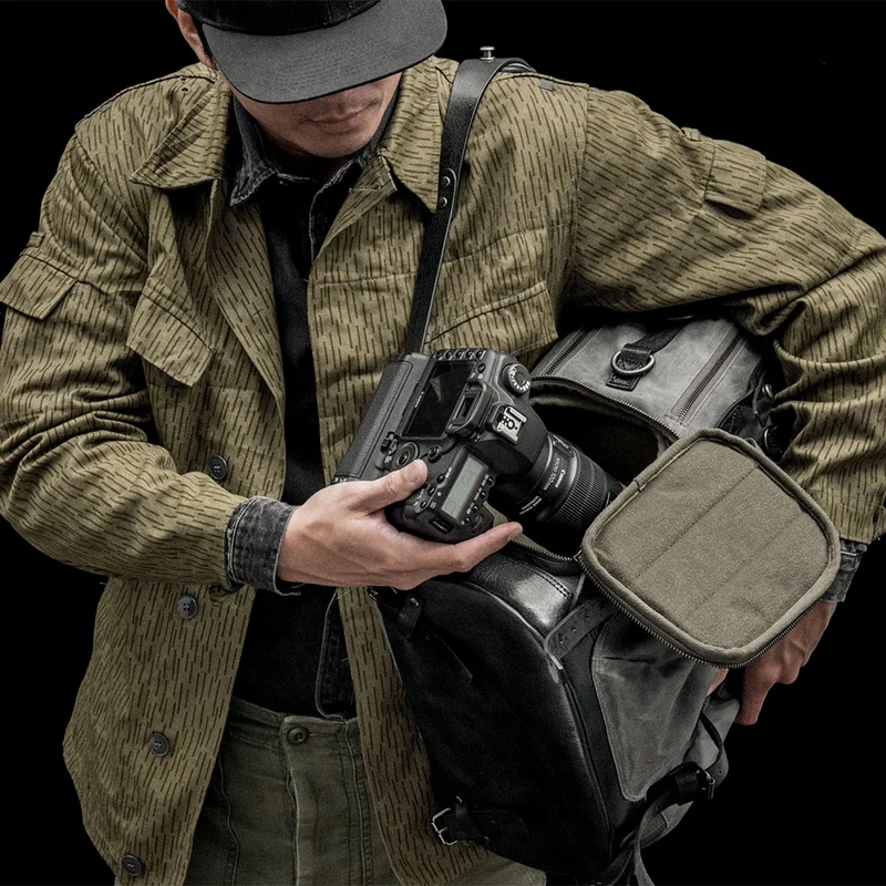 Wotancraft Commander Sac à dos Gris Vintage