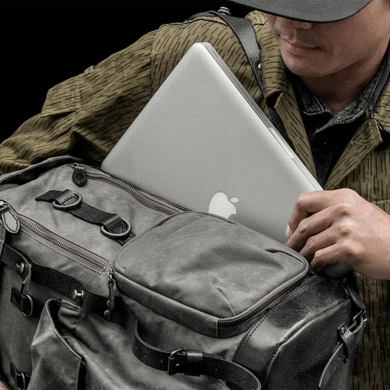 Wotancraft Commander Sac à dos Gris Vintage