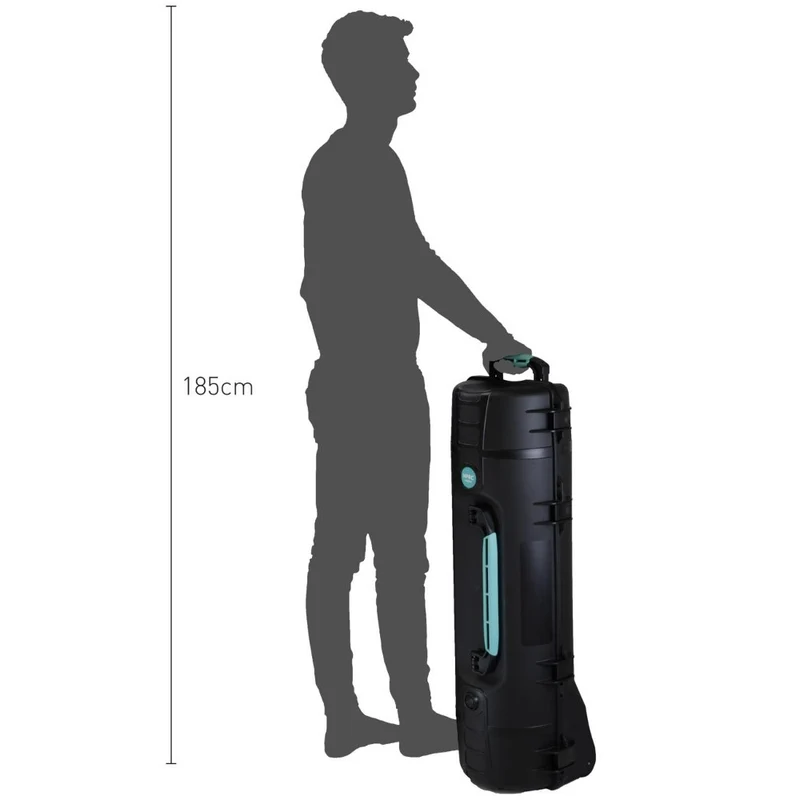 HPRC 6300W wheeled étui unique noir/bleu bassano