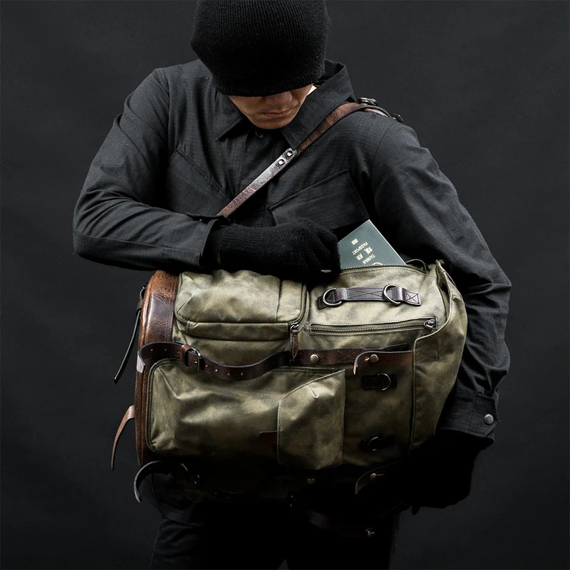 Wotancraft Commander Sac à dos vert militaire