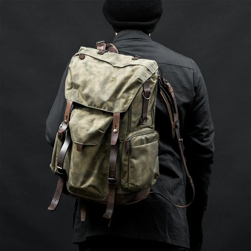 Wotancraft Commander Sac à dos vert militaire
