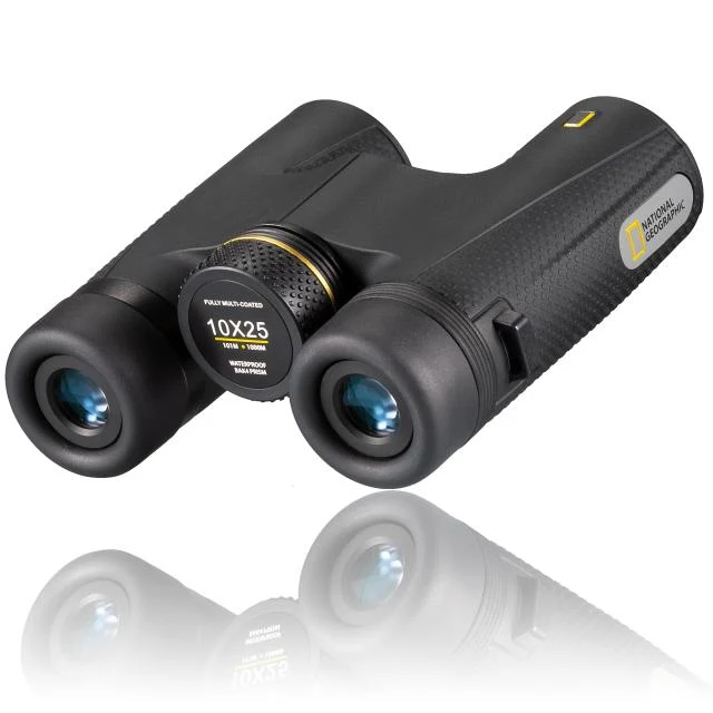 NATIONAL GEOGRAPHIC 10x25 Jumelles Format Poche avec Prismes BaK-4 de Haute Qualité