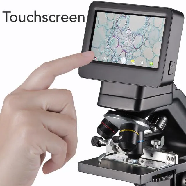 BRESSER Biolux Microscope Tactile 5 MP HDMI pour l'école et les loisirs
