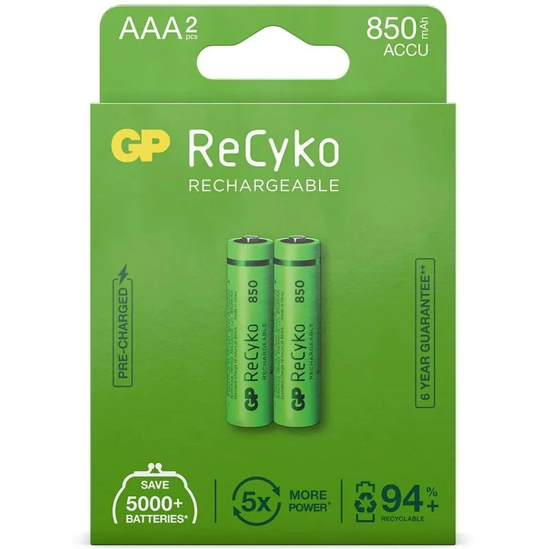GP AAA ReCyko Rechargeable 850mAh